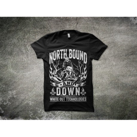 North Bound & Down - White Out Technologies T-Shirt